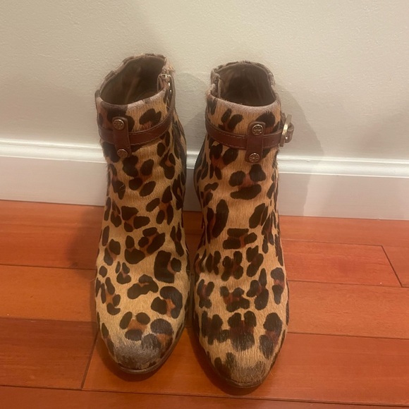 Tory Burch Leopard Print Booties - Picture 2 of 4